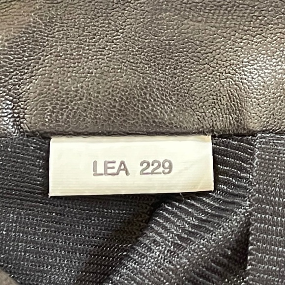 Vintage BCBGMaxAzria Lea Pants Leather Straight Chic Retro Western Brown 10 - Picture 14 of 16